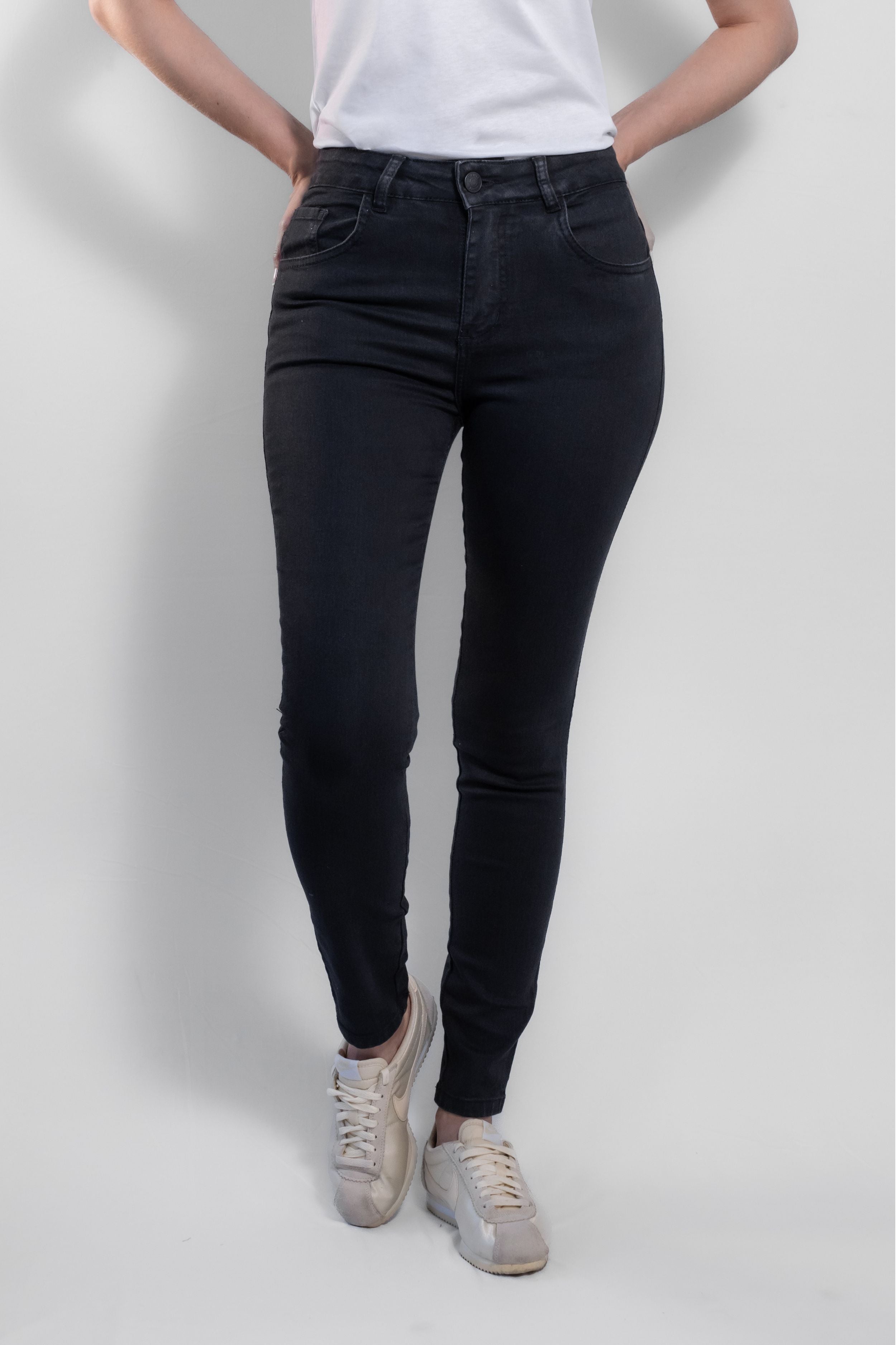 Jean Elastico Skinny Negro
