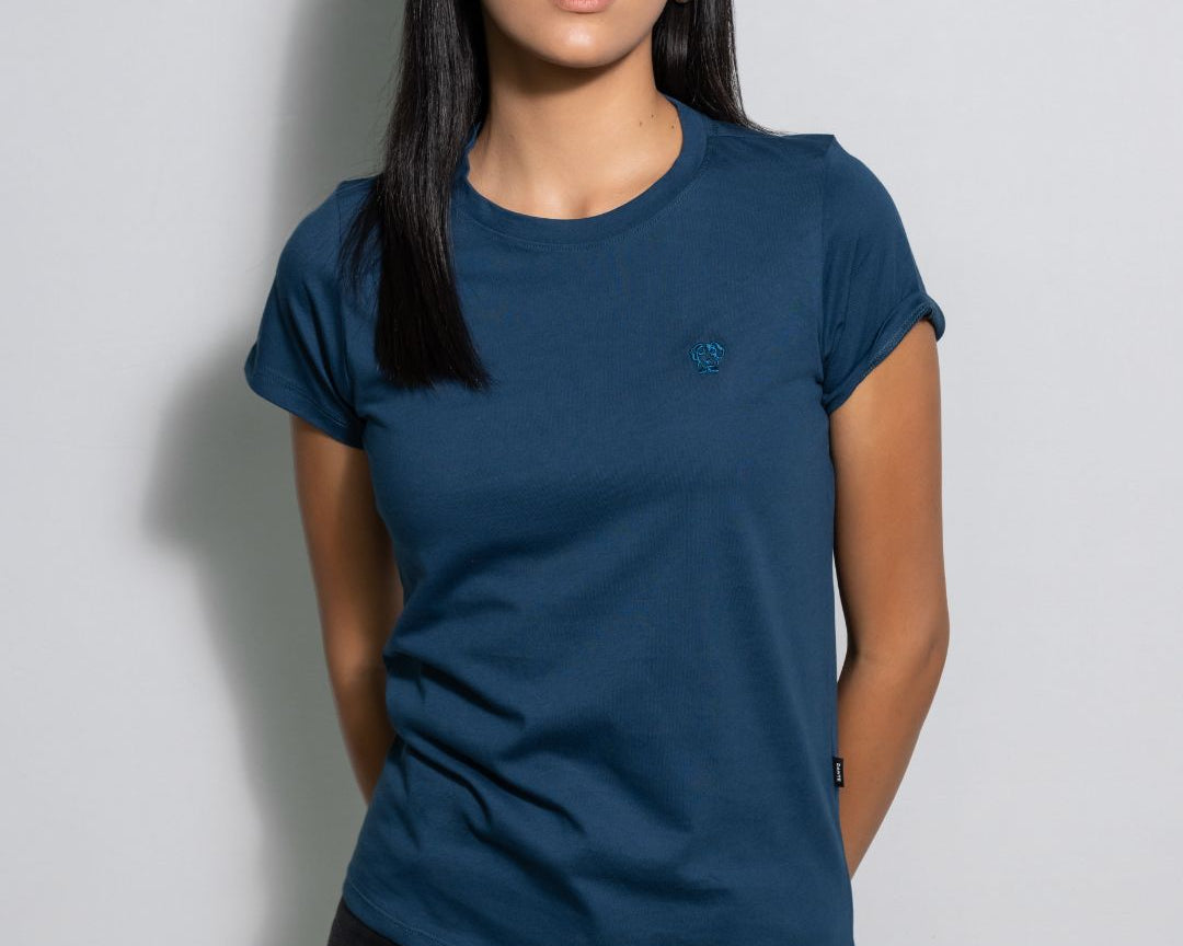 camiseta Antimanchas azul para mujer de DANTE