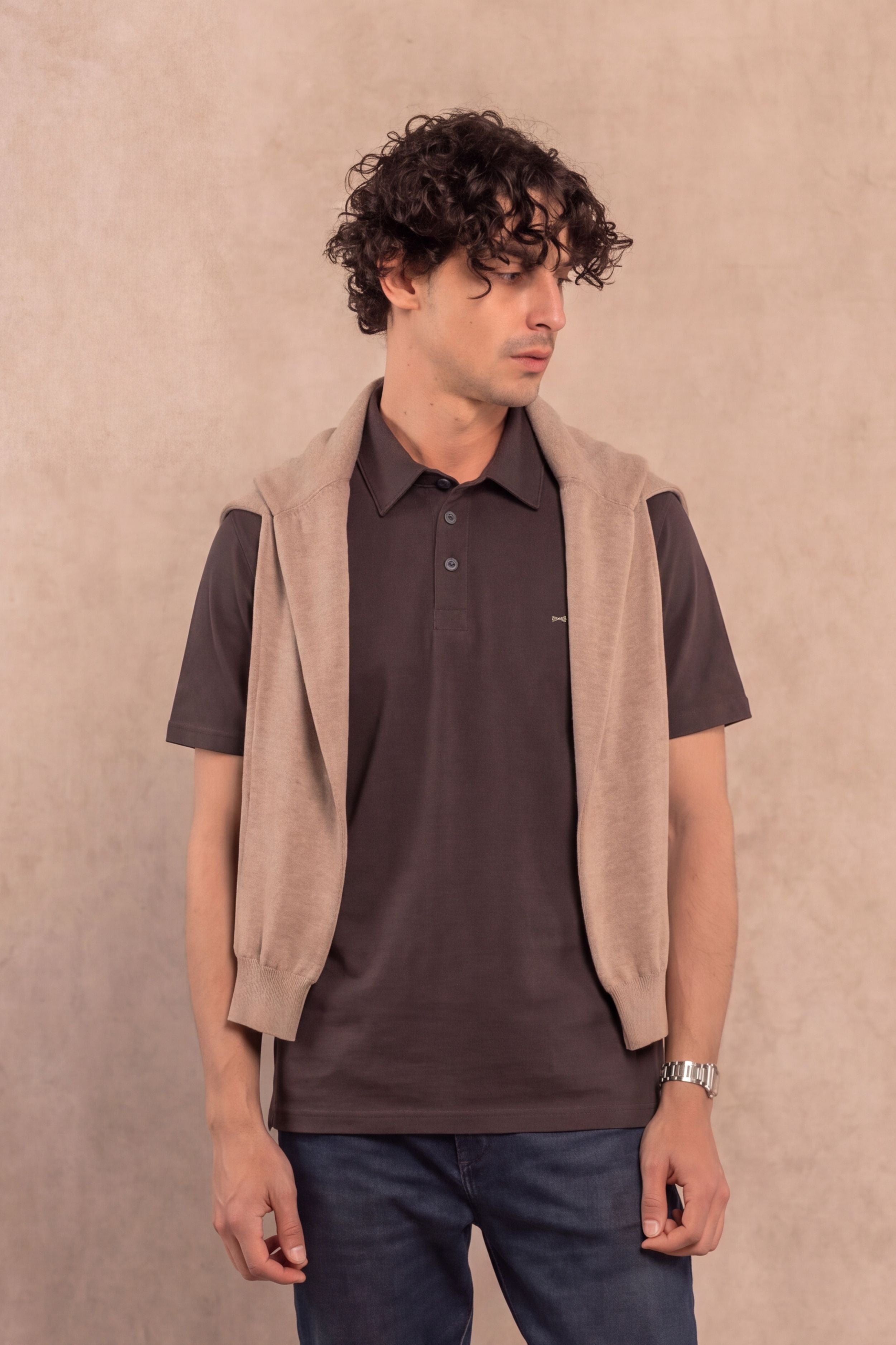 Polo Antimanchas Café