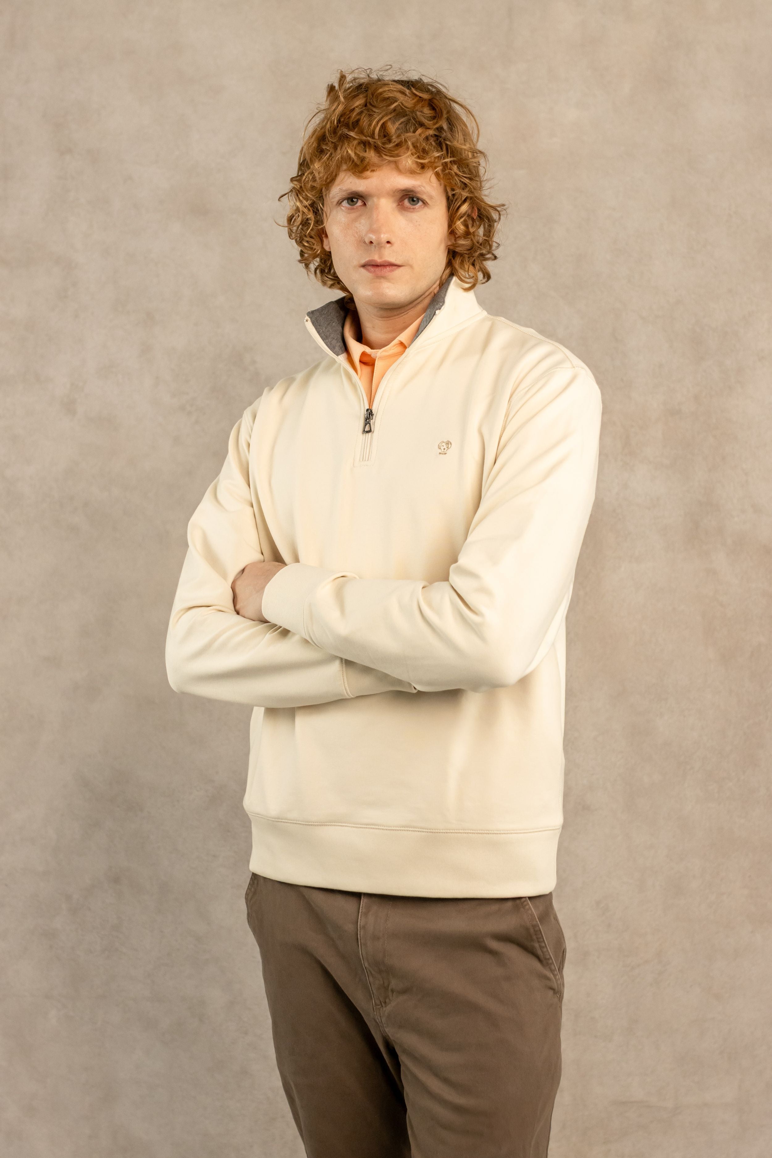 Halfzip Viana Antimanchas Ivory