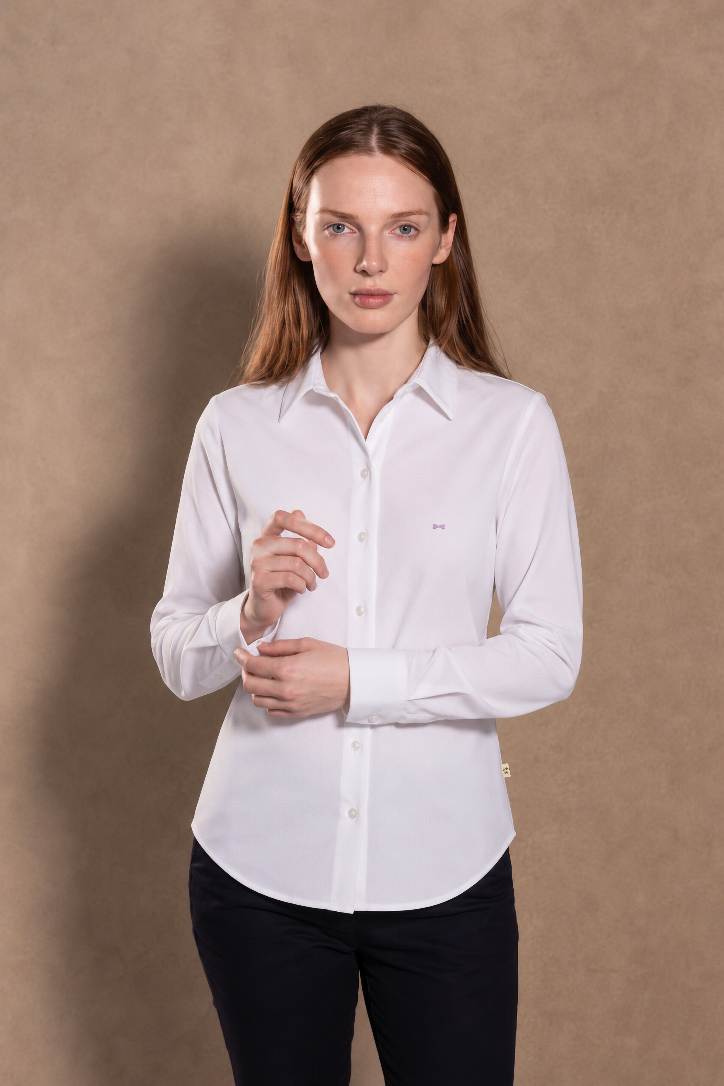 Camisa Perfromance Oxford De Mujer Blanco