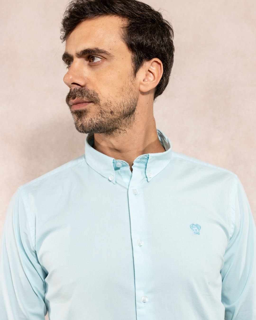 Camisa Antimanchas Popelina Baby Blue