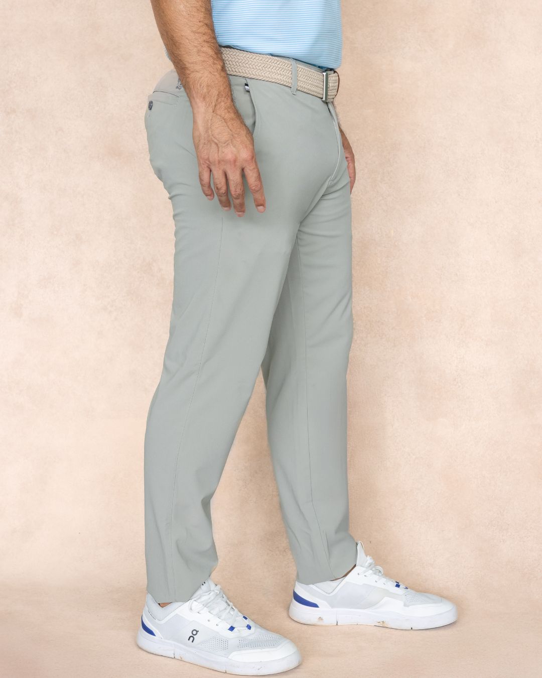 Pantalon Performance Antimanchas Gris Claro