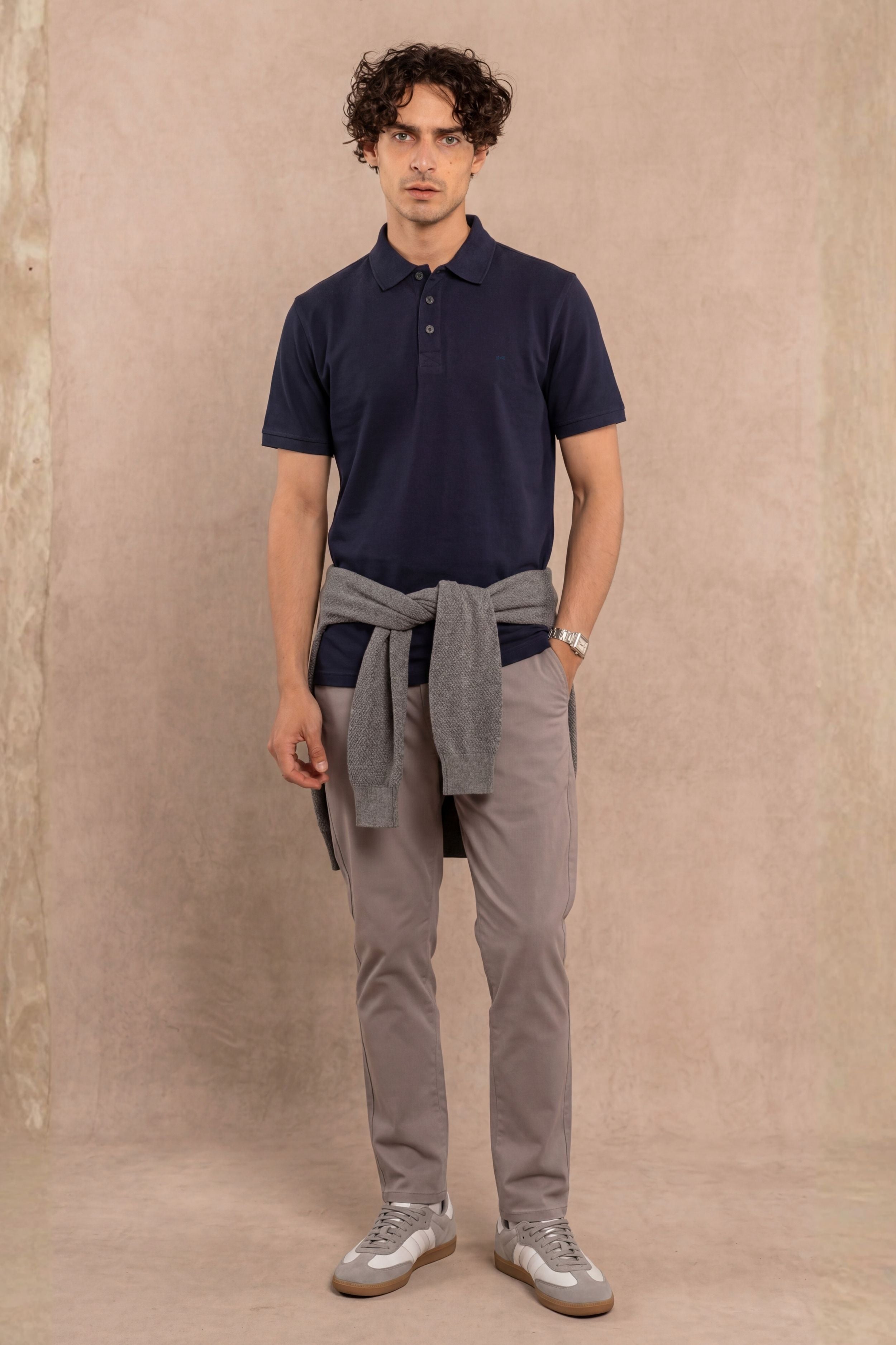 Polo Antimanchas Azul Navy