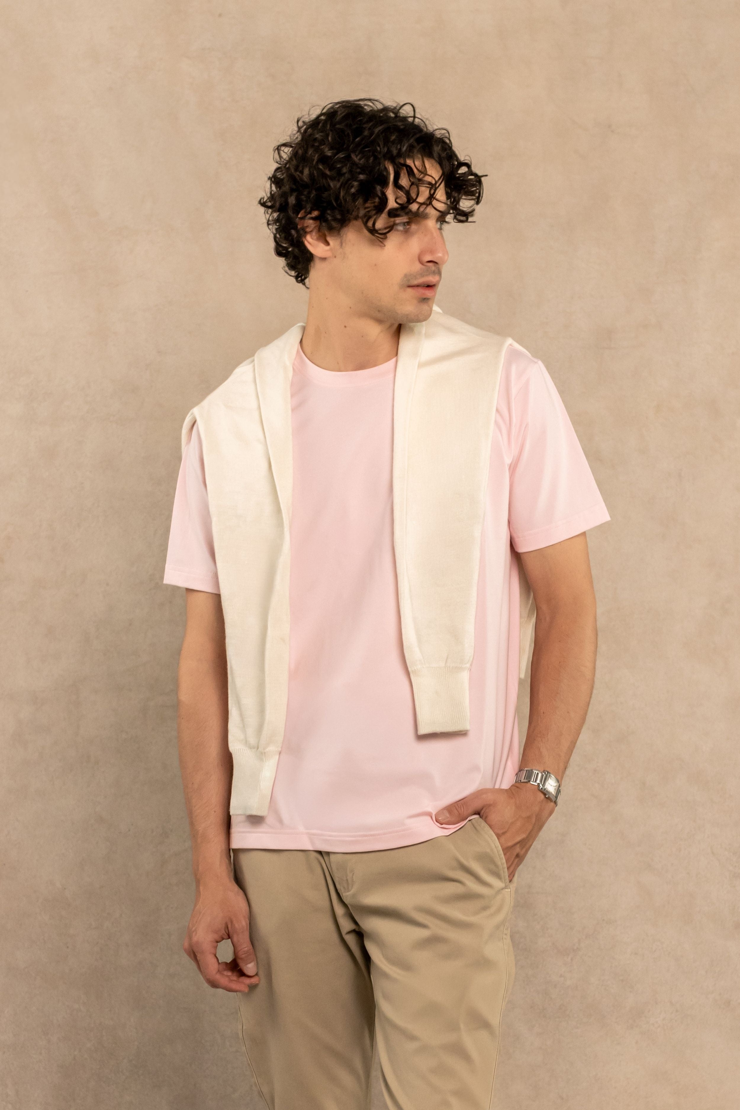 Camiseta Antimanchas Rosada - Talla Regular