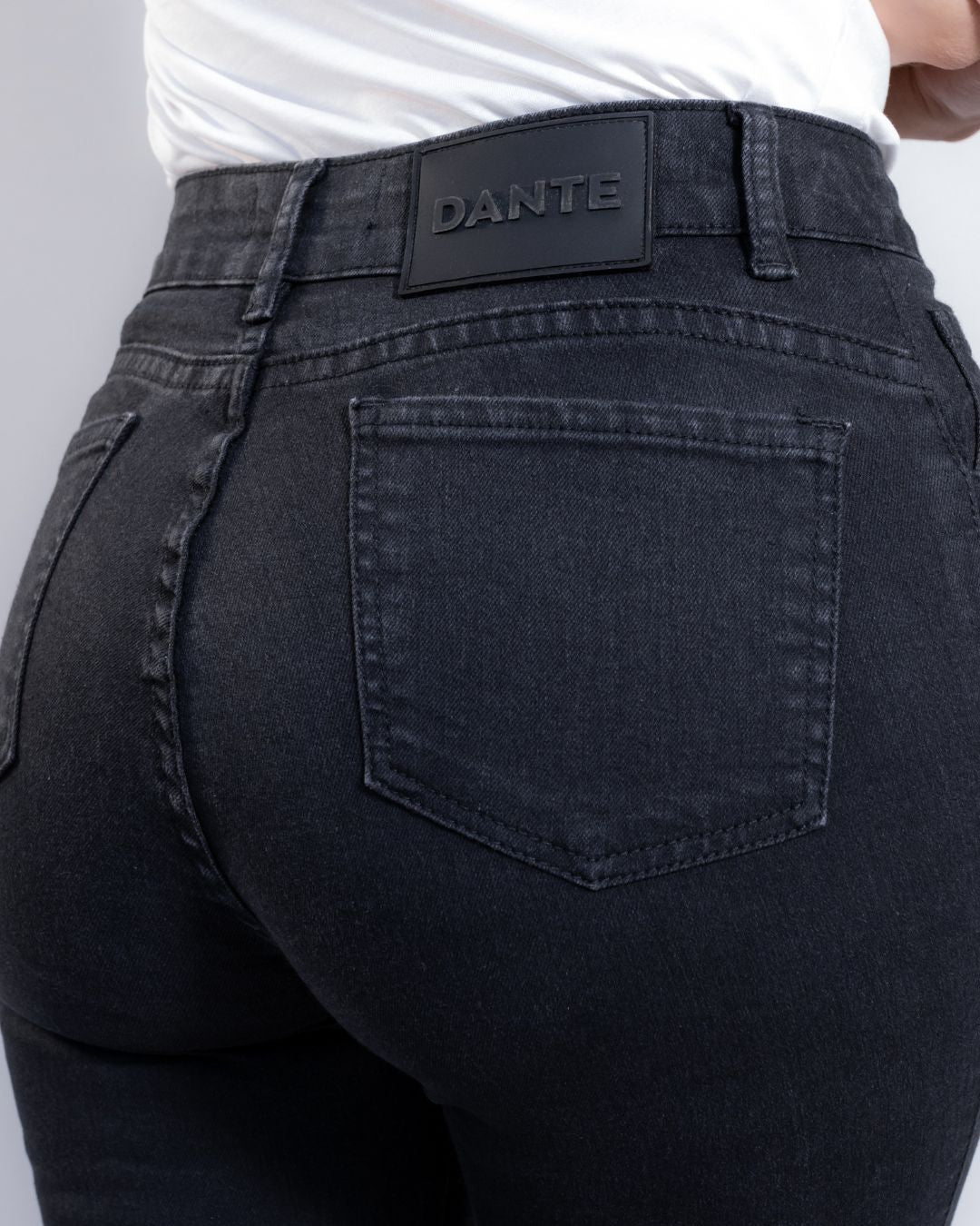 Jean Elastico Skinny Negro