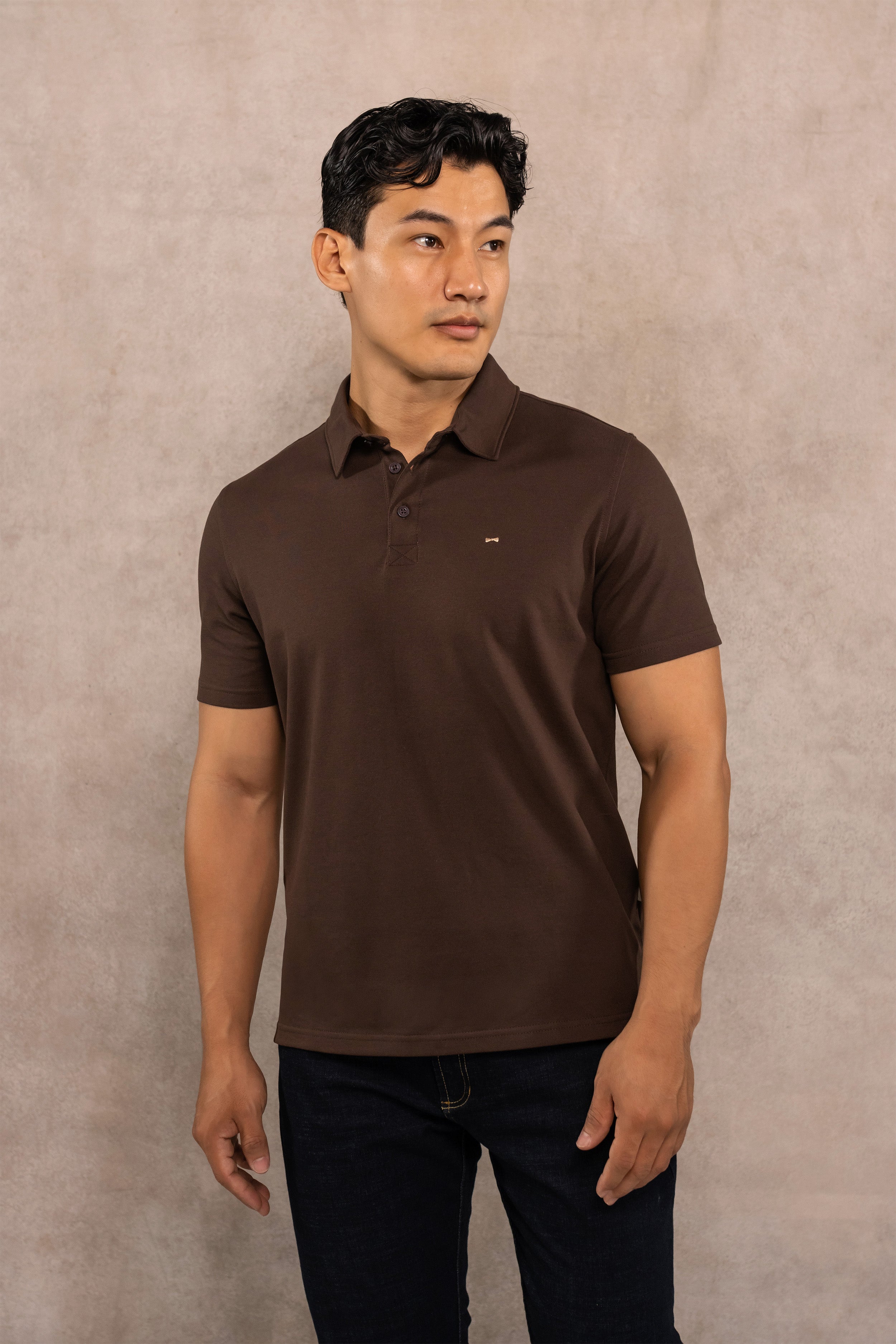 Polo Antimanchas Café