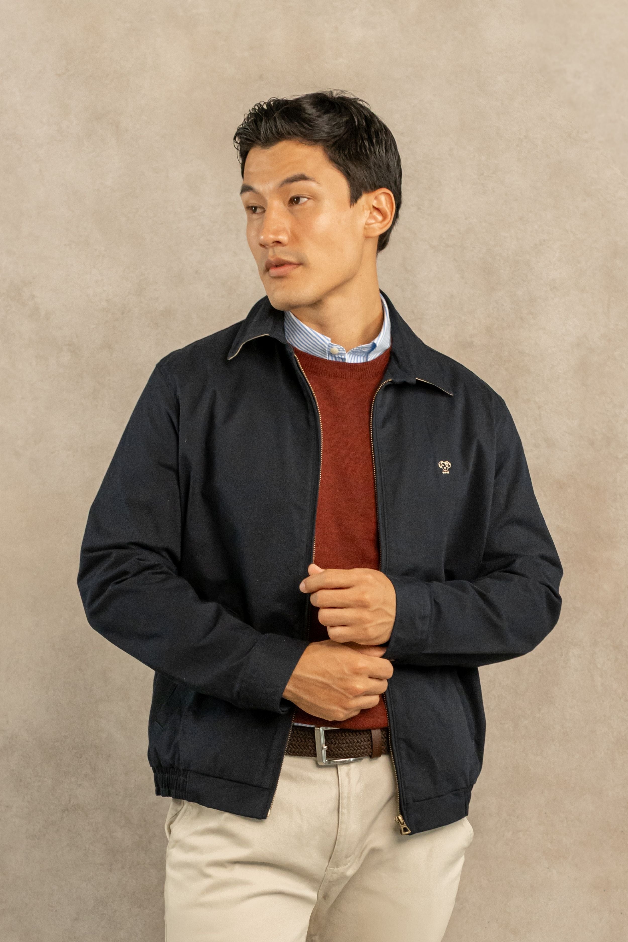 Chaqueta Antimanchas Kyoto Azul Oscuro