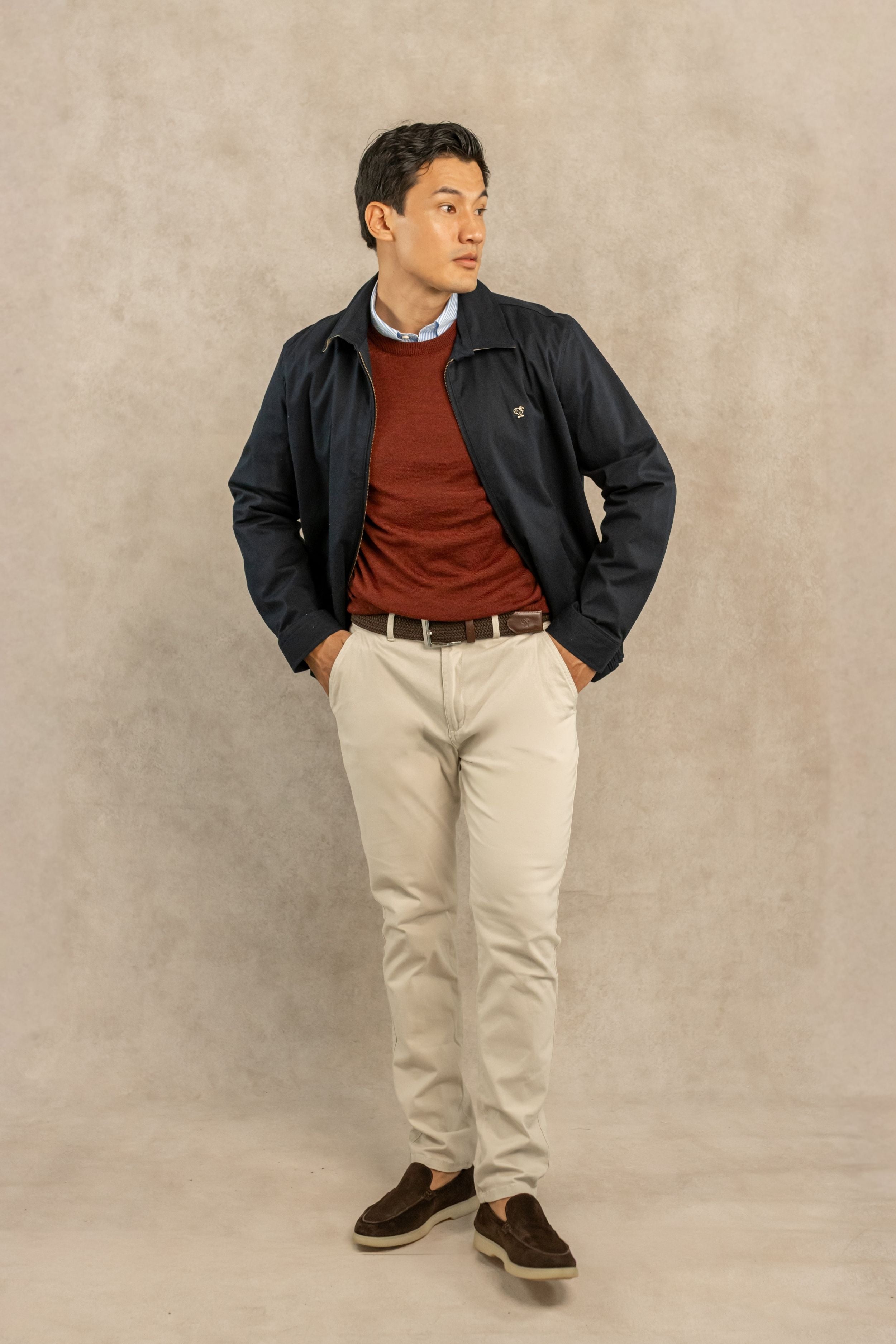 Chaqueta Antimanchas Kyoto Azul Oscuro