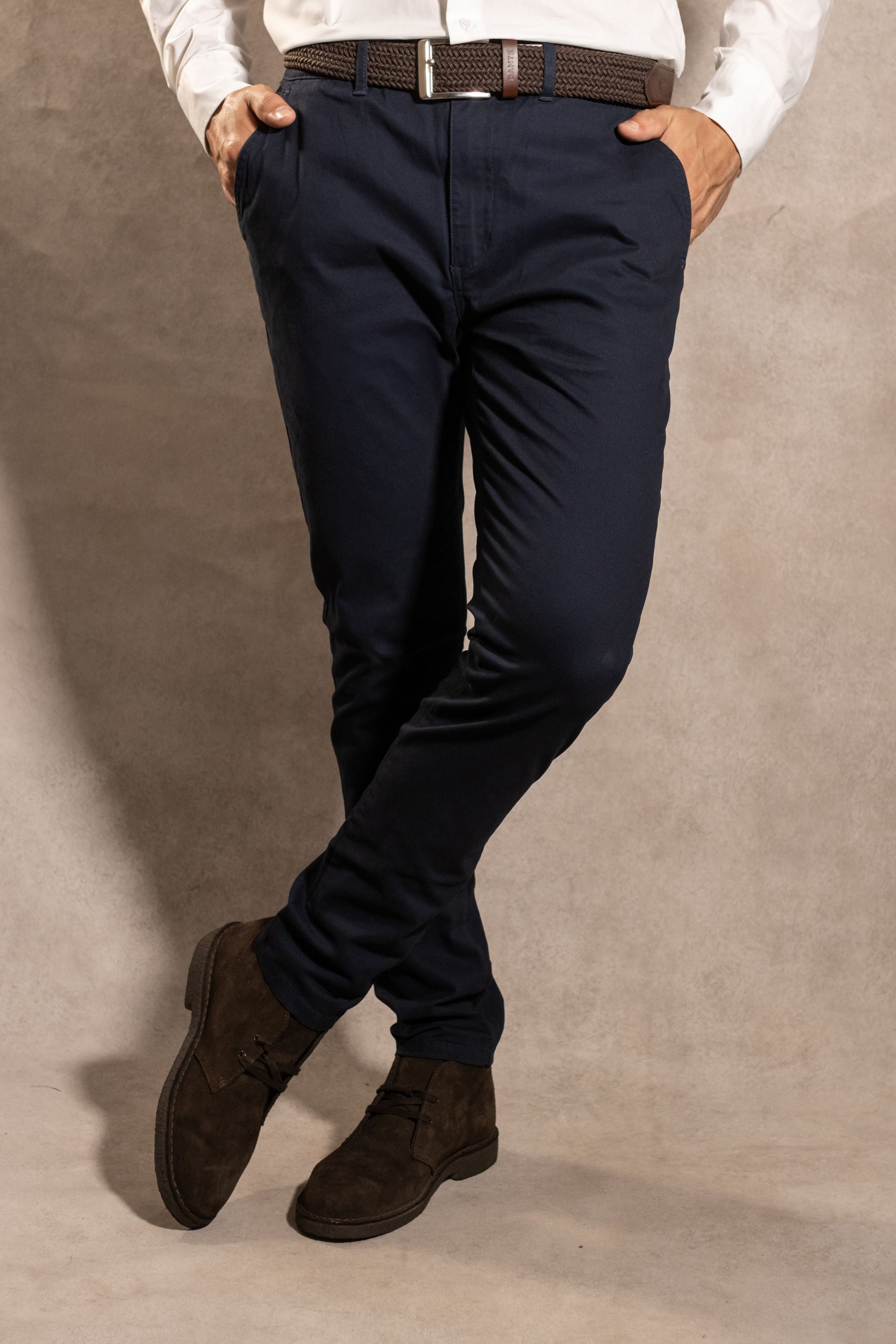 Pantalon Elastico Azul Navy
