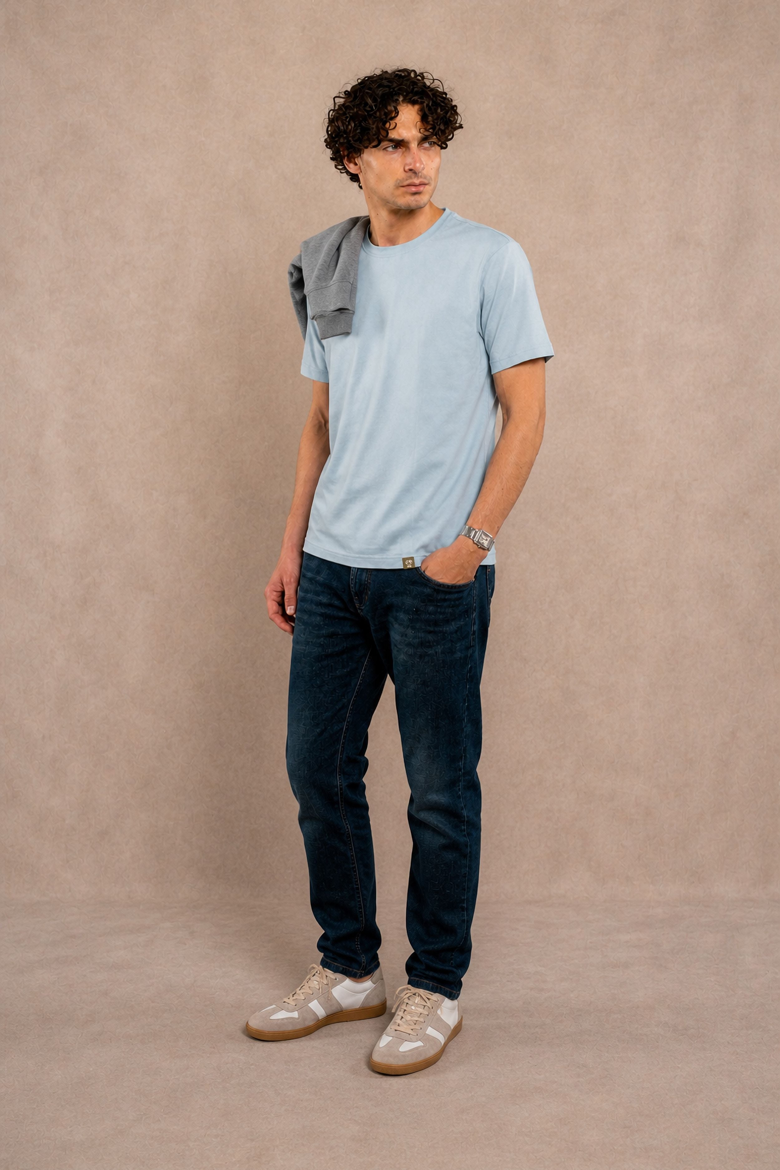 Camiseta Antimanchas Faded Blue