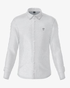 Camisa Antimanchas Oxford dark gray Cornell para hombre talla regular algodón marca DANTE foto Mockup