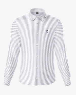 Camisa antimanchas Popelina Rayas Lilac DANTE de hombre tallaje regular fit foto mockup