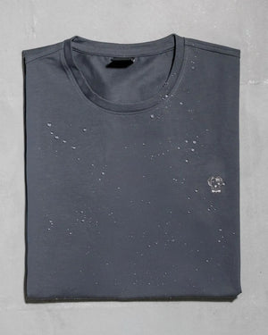 Camiseta antimanchas gris oscuro tallaje regular fit para hombre marca DANTE foto producto