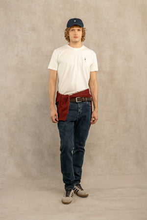 Camiseta antimanchas estampado Ski para hombre marca DANTE regular fit foto frente