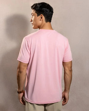 Camiseta Performance peach antiarrugas para hombre marca DANTE tallaje regular fit foto espaldas