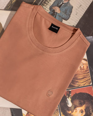 Camiseta antimanchas mocca para hombre marca DANTE tallaje regular fit foto producto