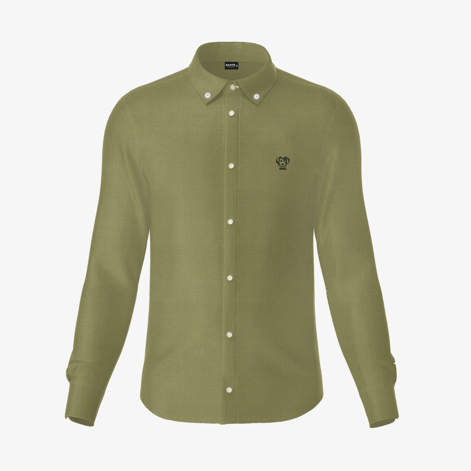 Camisa Antimanchas Oxford Verde Militar
