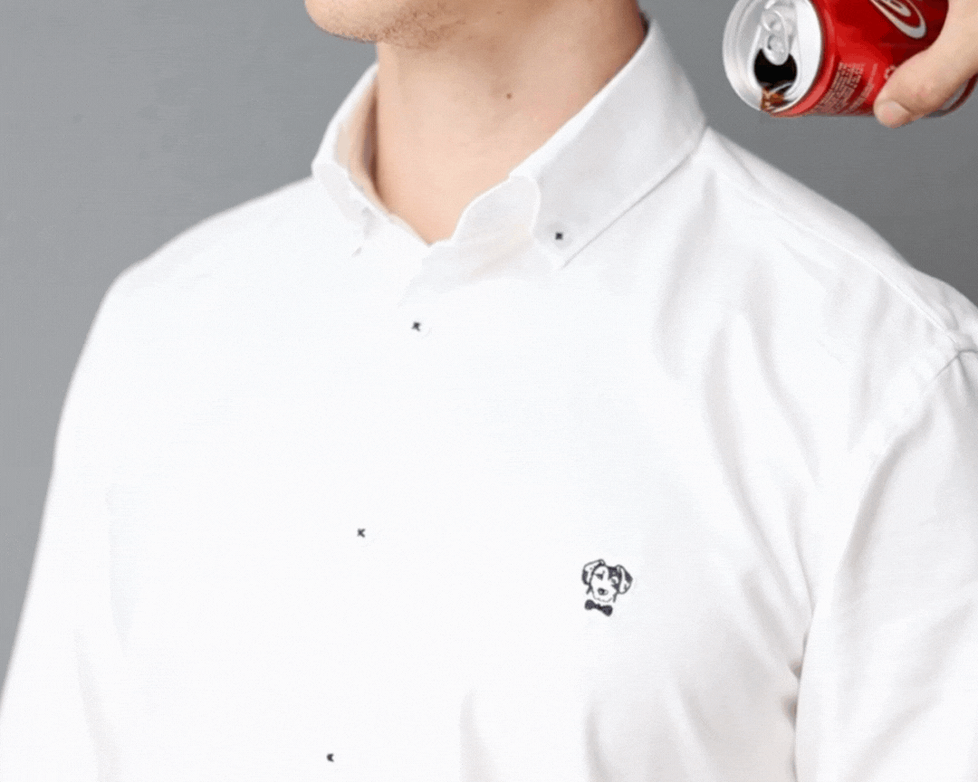 Camisa antimanchas blanca para hombre de DANTE