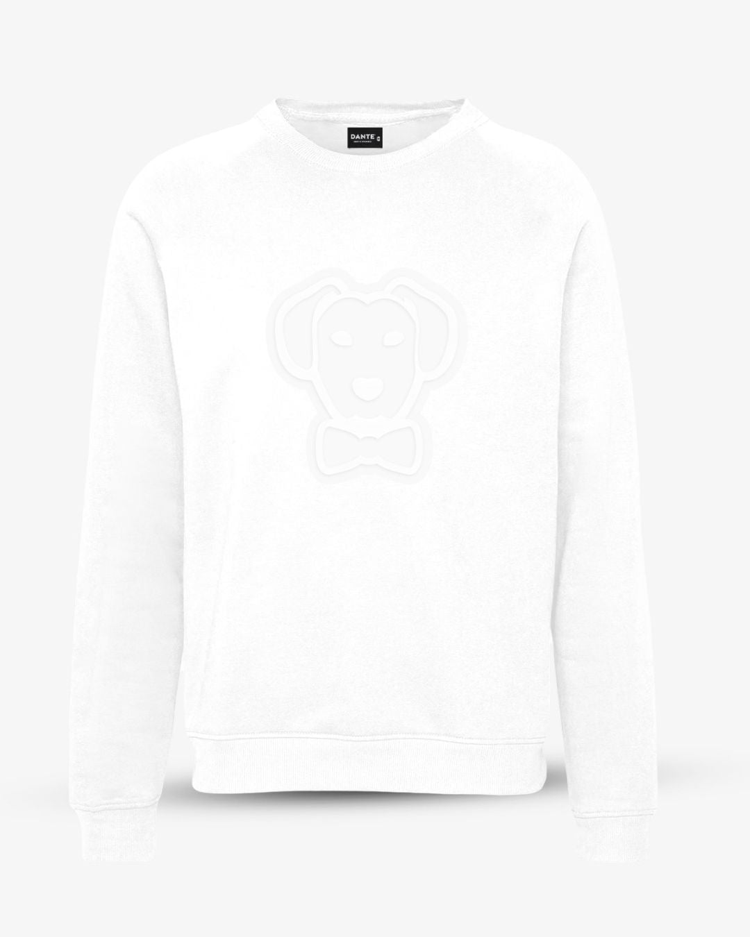 Sweatshirt antimanchas logo en pecho blanco