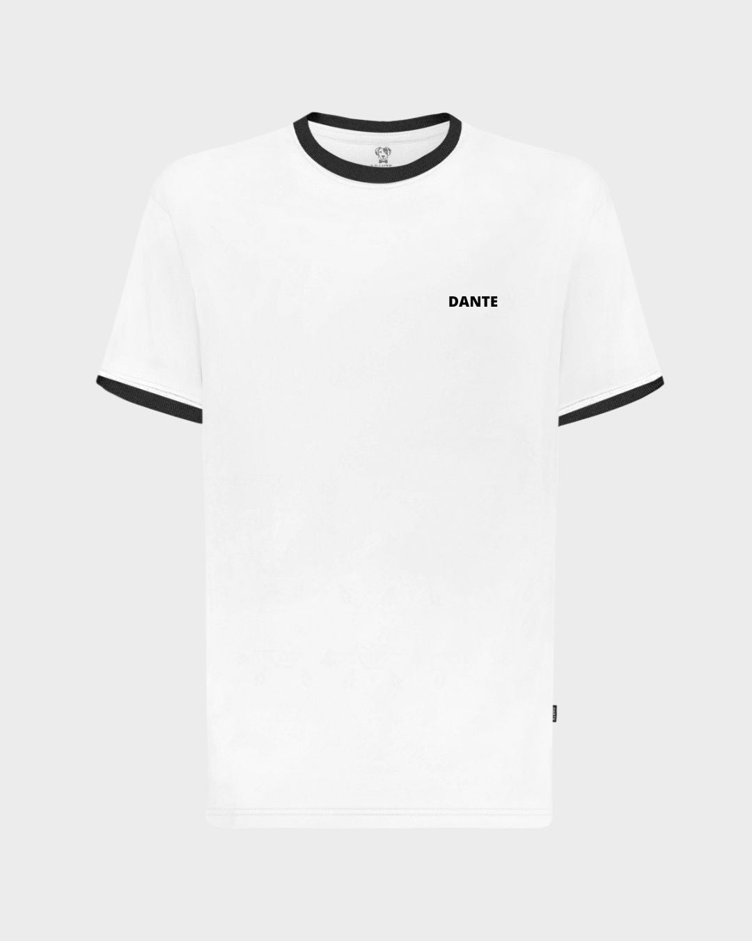 Camiseta Antimanchas Blanca DANTE Negro