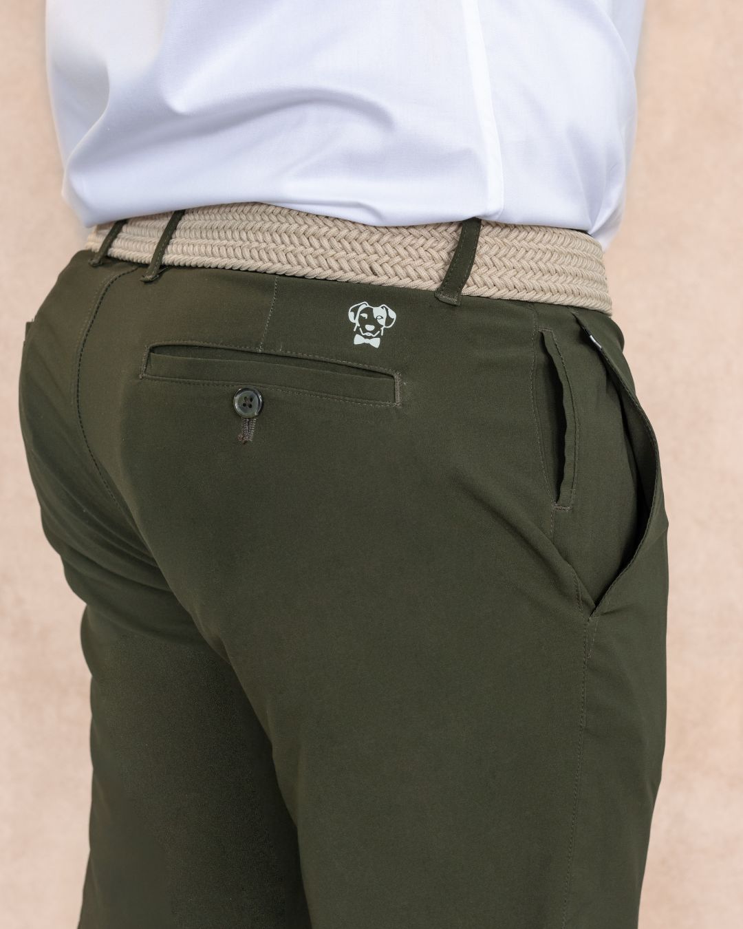 Pantalon Performance Antimanchas Verde Militar
