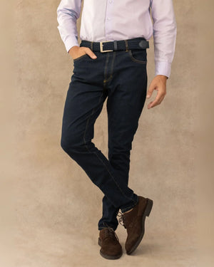 Jean Elástico Osaka para hombre marca DANTE Regular Fit foto cruzado