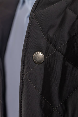 Chaqueta acolchada rombos gris para hombre marca DANTE regular fit foto modelo