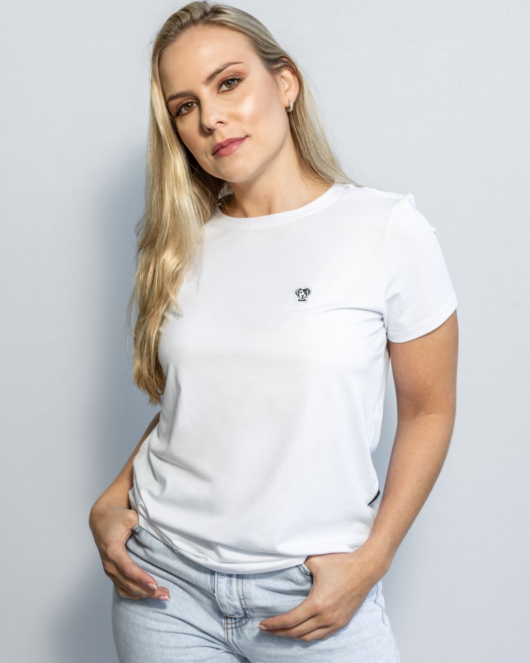 Camiseta antimanchas BLANCA - Mujer