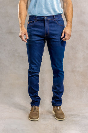 Jean Elastico Azul Oscuro Clasico Vintage