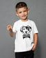 Camiseta antimanchas HAPPY BLANCA - Niños