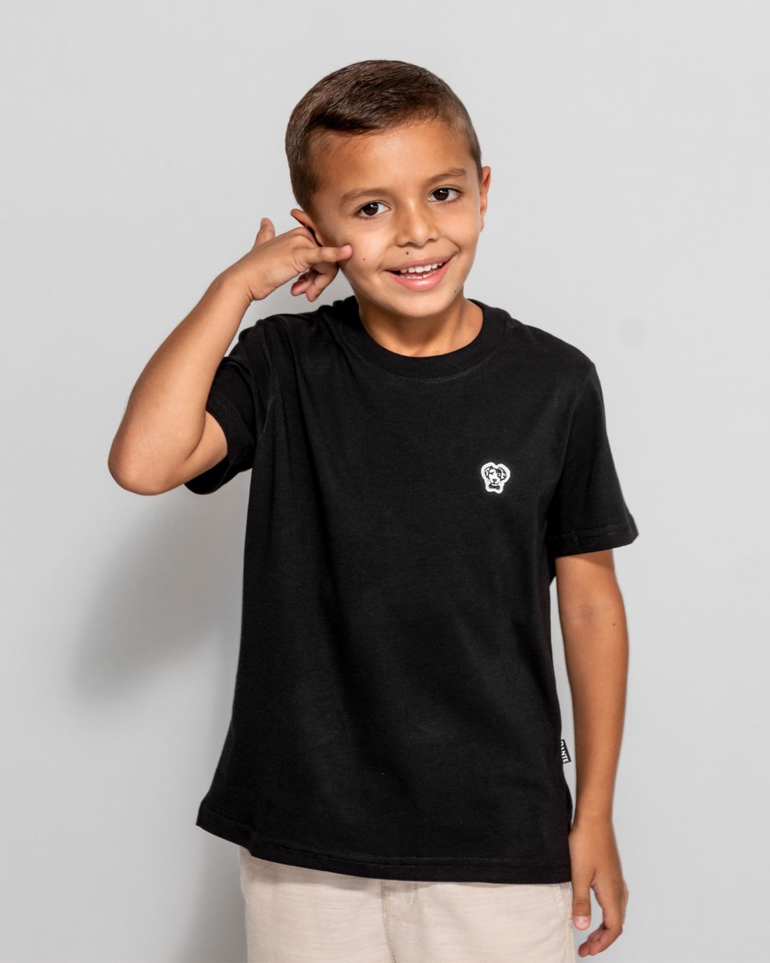 Camiseta Antimanchas de Niño Negra