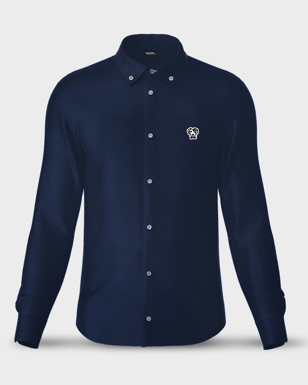 Camisa Antimanchas Oxford Azul