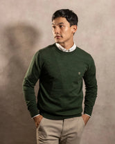 Suéter Merino Antiarrugas Verde Militar