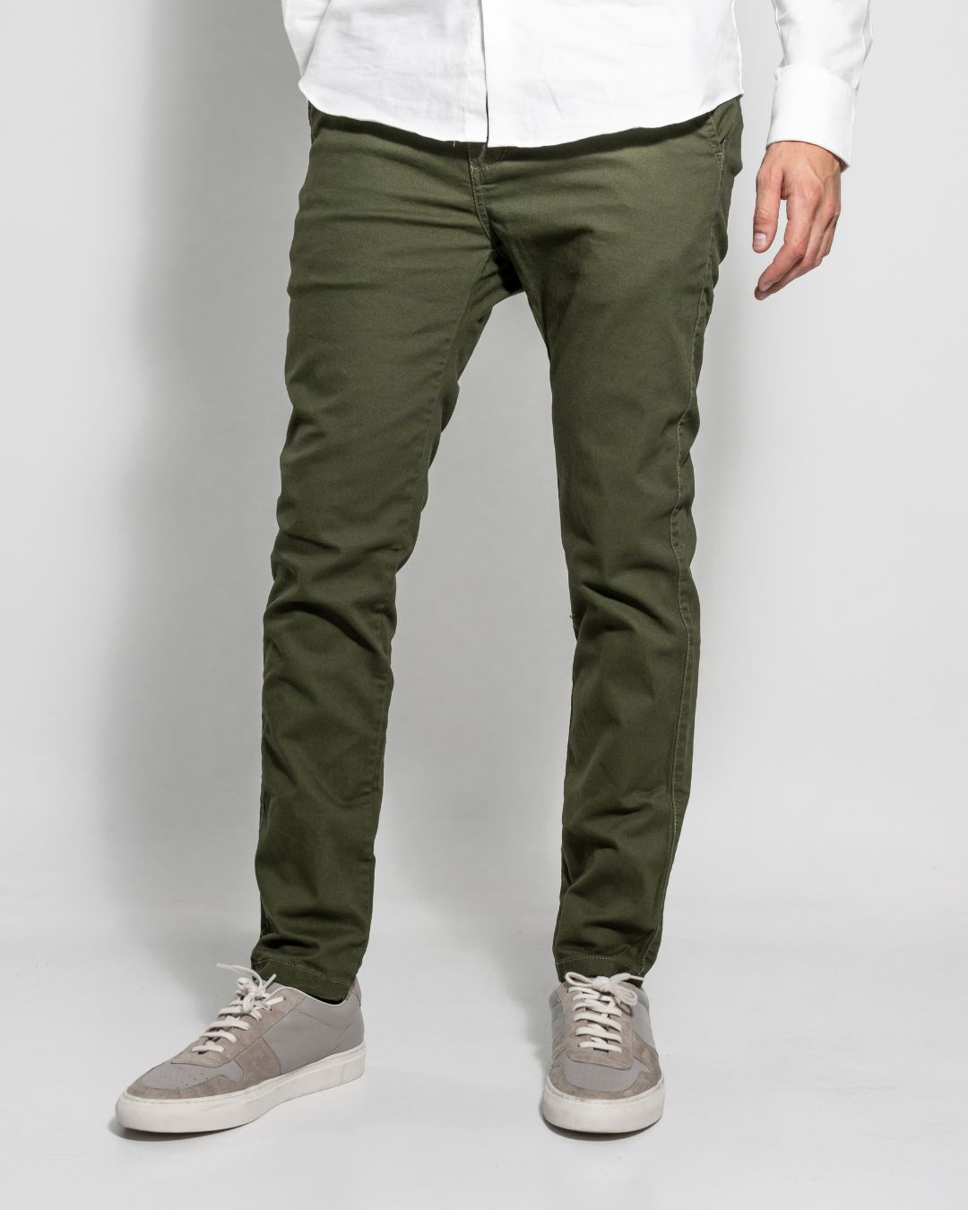 Pantalón Elástico Verde Militar
