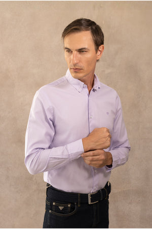 Camisa Antimanchas Oxford Lila