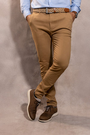 Pantalon Elastico Camel