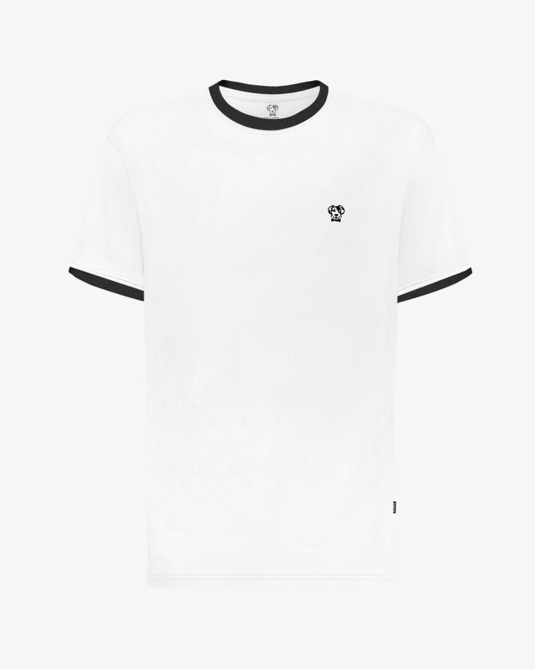 Camiseta Antimanchas Blanca con Negro