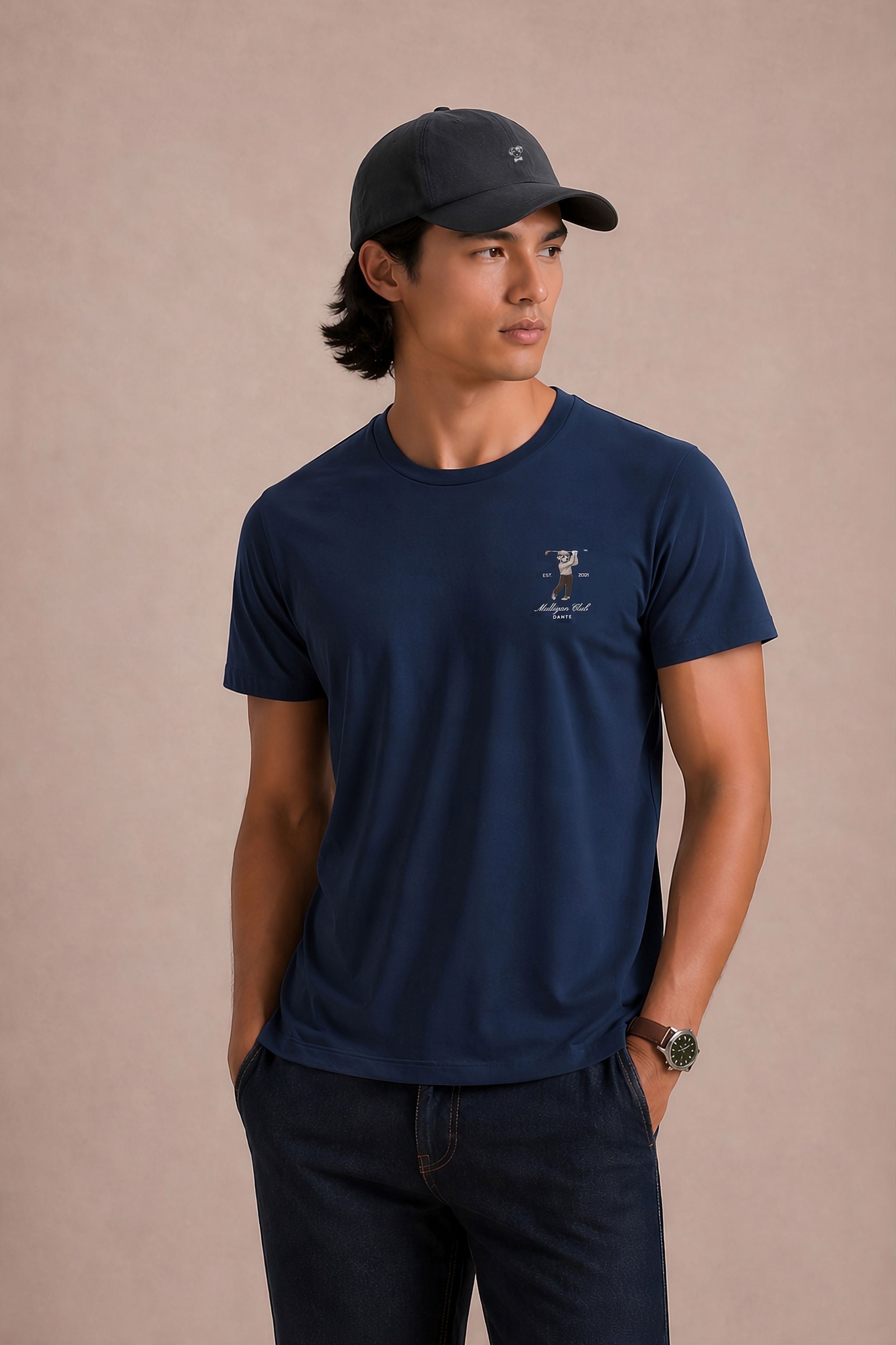 Camiseta Antimanchas Azul Golf