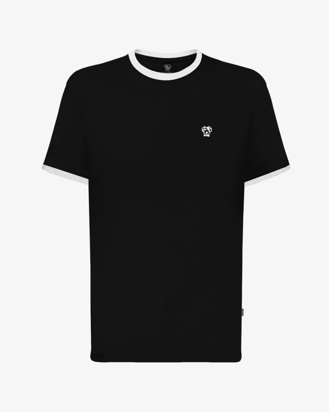 Camiseta Antimanchas Negro con Blanco
