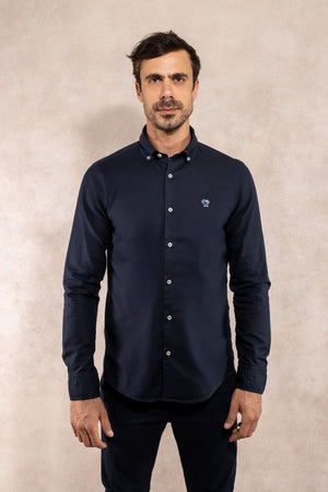 Camisa Antimanchas Oxford Azul - Talla Regular