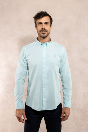 Camisa Antimanchas Popelina Baby Blue