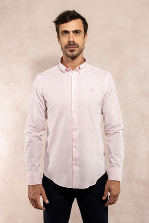 Camisa Antimanchas Popelina Baby Pink - Talla Regular