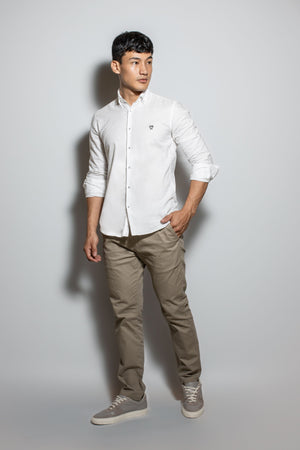 Camisa Antimanchas Popelina Blanca - Talla Regular