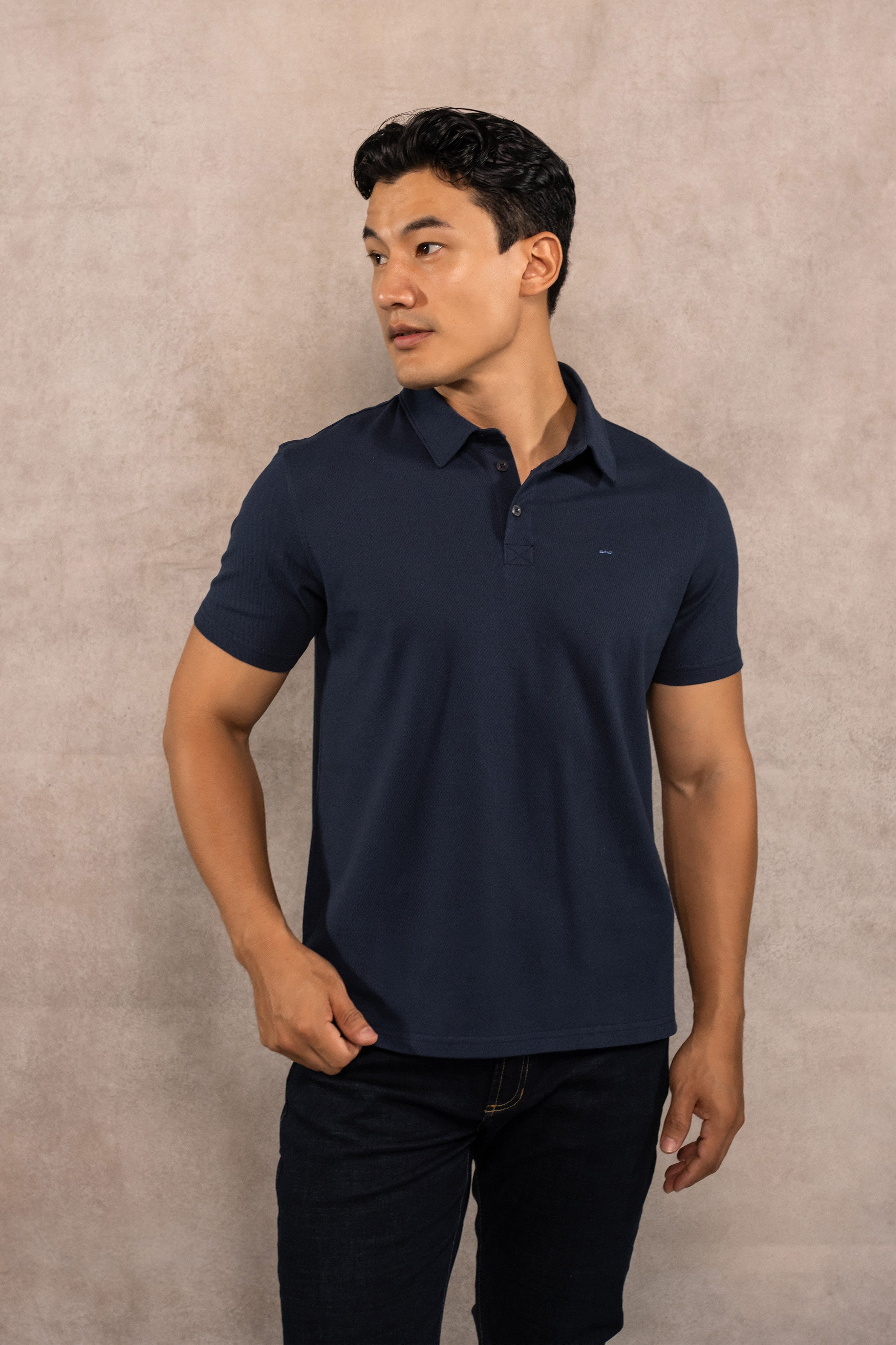 Polo Antimanchas Azul Navy