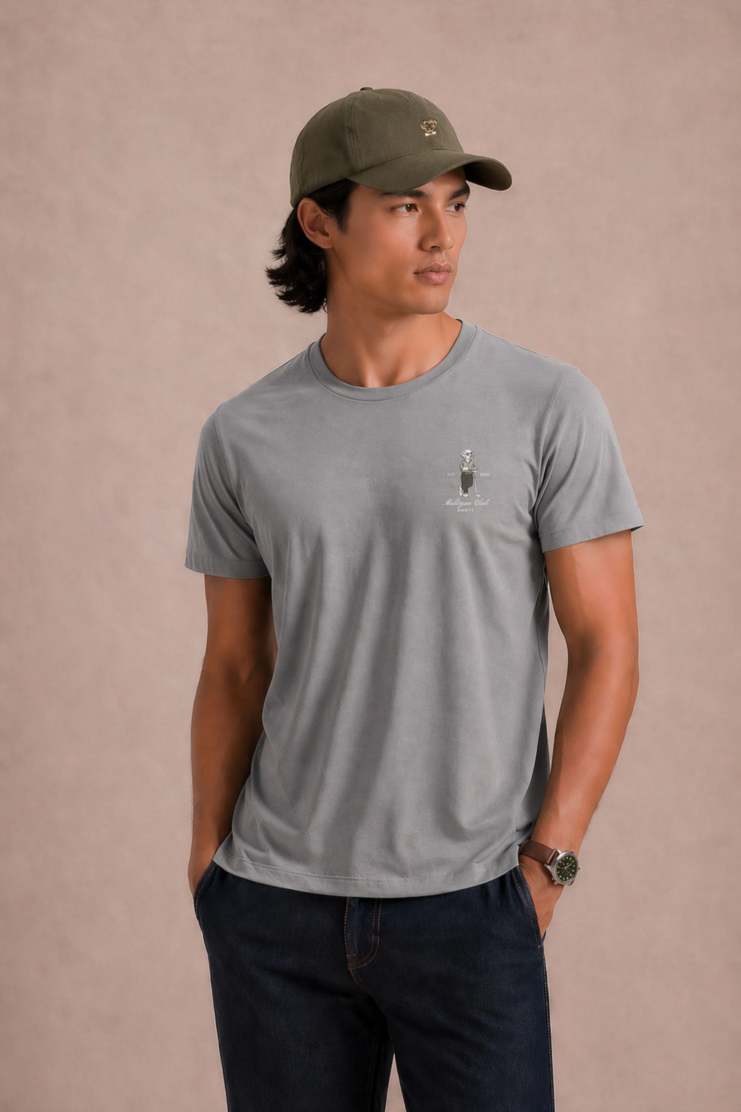 Camiseta Antimanchas Gris Golf