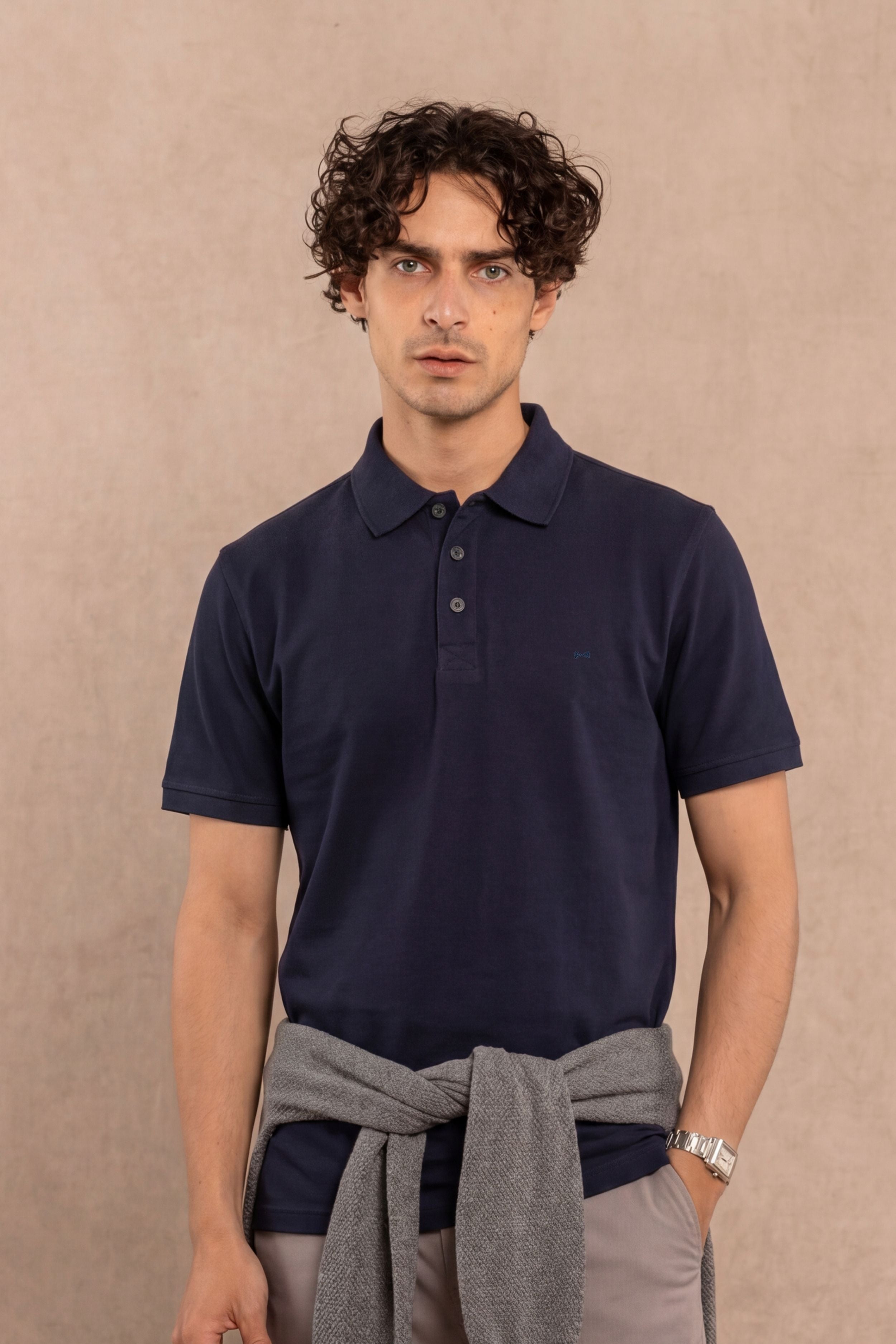Polo Antimanchas Azul Navy
