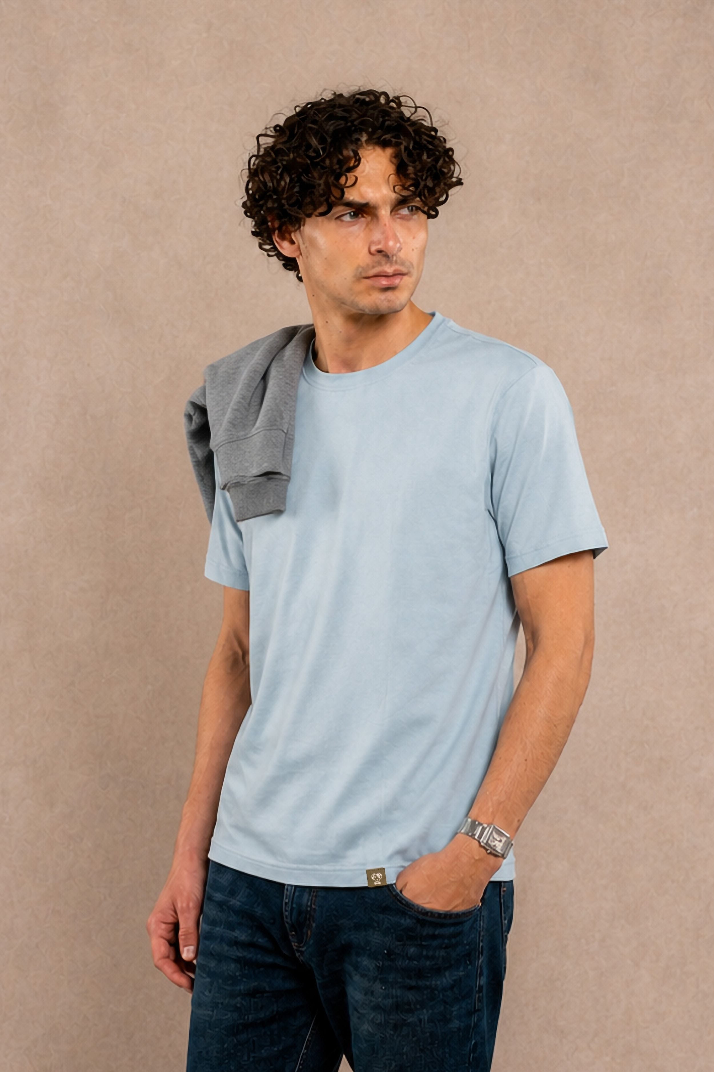 Camiseta Antimanchas Faded Blue