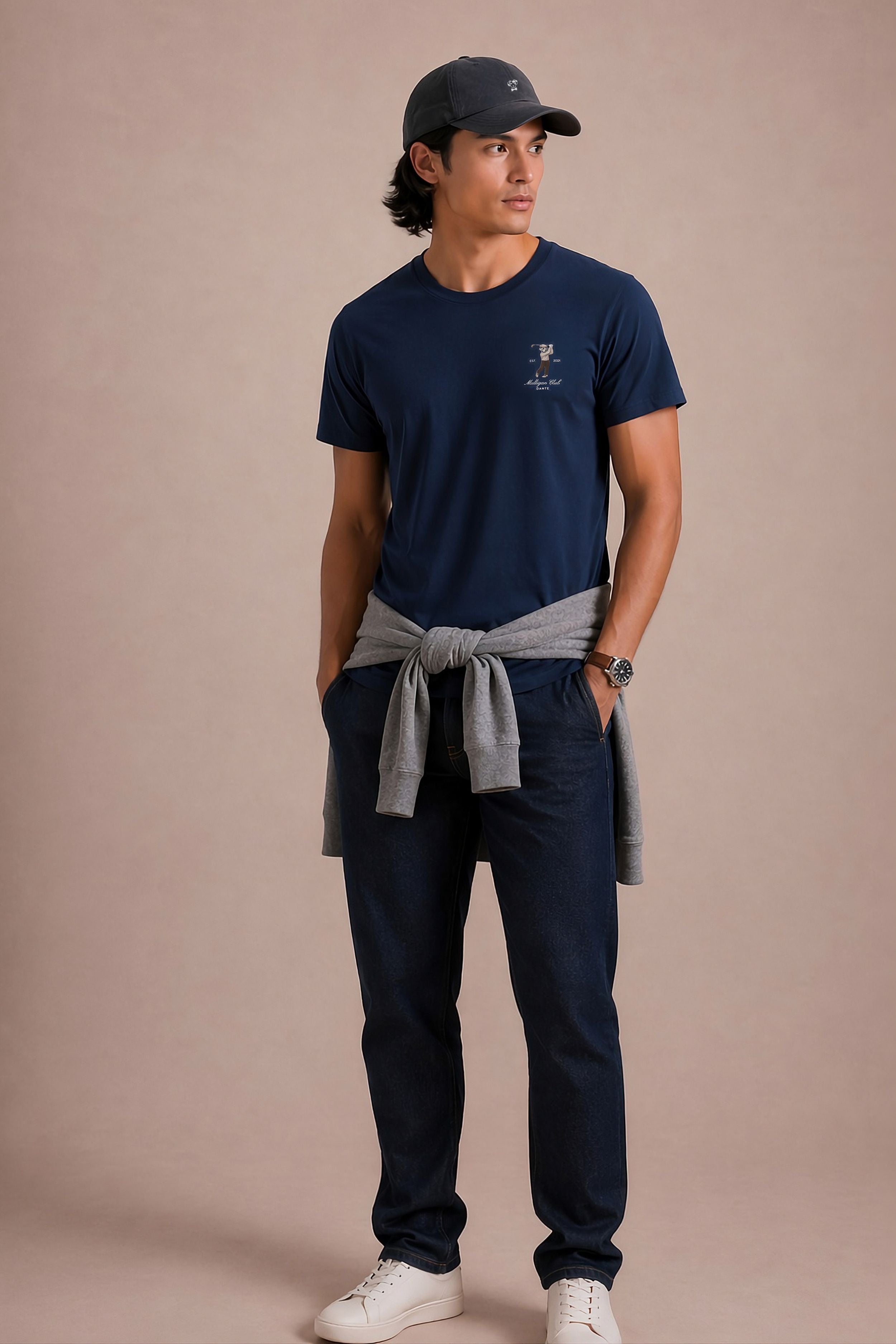 Camiseta Antimanchas Azul Golf