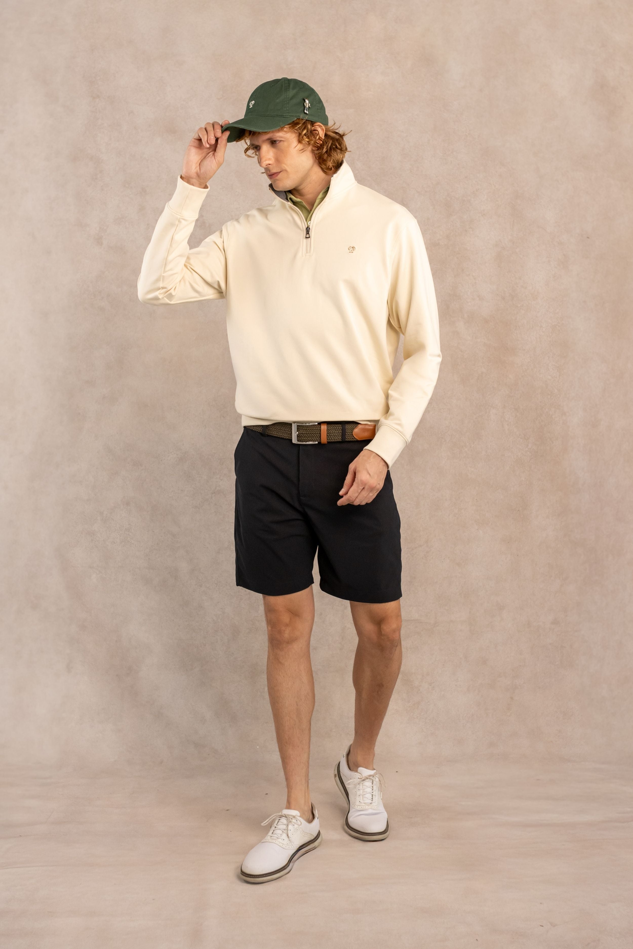 Halfzip Antimanchas Marfil